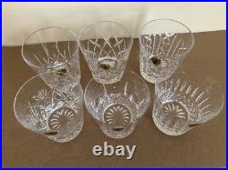 Waterford Crystal Pattern of the Sea Double Old Fashioned Glass Set of 6