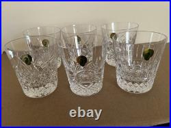 Waterford Crystal Pattern of the Sea Double Old Fashioned Glass Set of 6