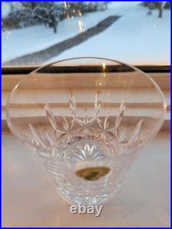 Waterford Crystal Pattern of the Sea Double Old Fashioned Glass Set of 6