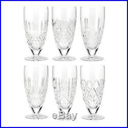Waterford Crystal Patterns of the Sea 6-Piece Glass Set Iced Beverage