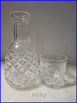 Waterford Crystal Powerscourt Pattern Bedside Carafe And Tumbler 8 1/2