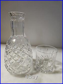 Waterford Crystal Powerscourt Pattern Bedside Carafe And Tumbler 8 1/2