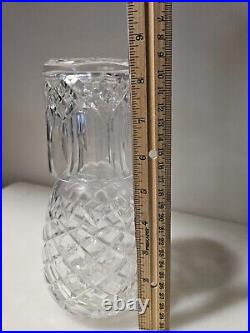 Waterford Crystal Powerscourt Pattern Bedside Carafe And Tumbler 8 1/2