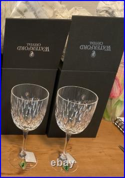 Waterford Crystal Quinn White Wine Glass New In Box 7 Inch Tall Set Of 2 Waterford Crystal Quinn White Wine Glass New In Box 7 Inch Tall Set Of 2
