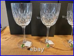 Waterford Crystal Quinn White Wine Glass New In Box 7 Inch Tall Set Of 2 Waterford Crystal Quinn White Wine Glass New In Box 7 Inch Tall Set Of 2