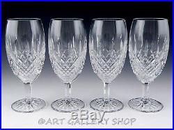 Waterford Crystal SOMERTON ICED TEA BEVERAGE WATER GLASSES GOBLETS Set 4 Unused