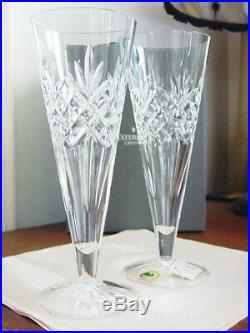 Waterford Crystal SPECIAL LONG DRINKS PILSNER Glasses Set / 2 IRELAND NEWithBOX