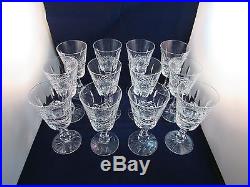Waterford Crystal Set Of 11 Kenmare Claret Wine Glasses