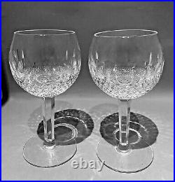 Waterford Crystal Set Of 2 Colleen Oversized Wine Balloon Hocks 7-3/4 Signed