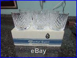Waterford Crystal Set Of 6 Alana Old Fashioned Glasses In Original Box