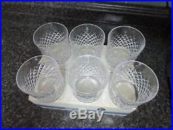 Waterford Crystal Set Of 6 Alana Old Fashioned Glasses In Original Box