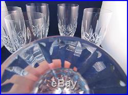 Waterford Crystal Set Of 6 Lismore Footed Iced Tea Glasses 6 1/2 14 Oz