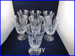 Waterford Crystal Set Of 7 Lismore Iced Tea Glasses Superb