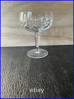 Waterford Crystal Set Of Six Lismore Dessert or Champagne Glasses Vintage