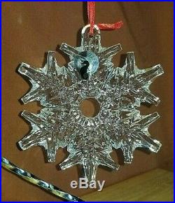 Waterford Crystal Set of 3 SnowFlake Ornaments! NIB