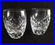Waterford Crystal Shot Glasses Hand Blown Vintage Signed Classic 1oz Set of 2