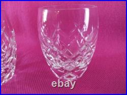 Waterford Crystal Shot Glasses Hand Blown Vintage Signed Classic 1oz Set of 2