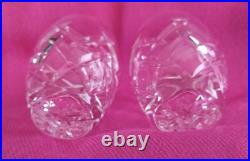 Waterford Crystal Shot Glasses Hand Blown Vintage Signed Classic 1oz Set of 2