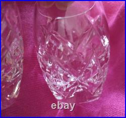 Waterford Crystal Shot Glasses Hand Blown Vintage Signed Classic 1oz Set of 2