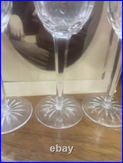 Waterford Crystal Simply Red Ruby Glass Cordials 2004 Set 4 Cordial 7 Glasses