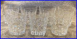 Waterford Crystal Stemware Kylemore Old Fashioned 9 oz Glass- Set Of 7