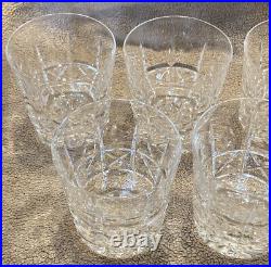Waterford Crystal Stemware Kylemore Old Fashioned 9 oz Glass- Set Of 7