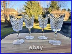 Waterford Crystal Stemware7 Alana Cut 8 Oz Water Goblets stem glassSet Of 3