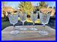 Waterford Crystal Stemware7 Alana Cut 8 Oz Water Goblets stem glassSet Of 4