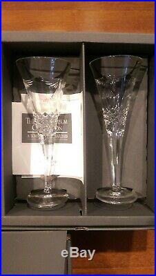 Waterford Crystal The Millennium Collection Toasting Flutes Complete Set