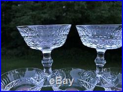 Waterford Crystal Tramore 4 1/2 Champagne Coupes 5ozs, Set Of 7
