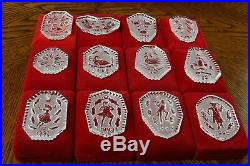 Waterford Crystal Twelve Days of Christmas 1982-1995 Complete Set of Ornaments