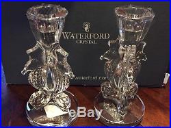 Waterford Crystal Two-piece Seahorse Candlestick (6) Set