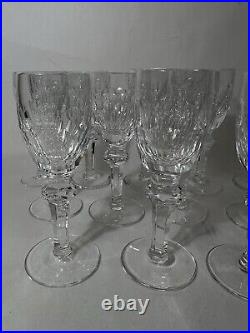 Waterford Crystal VTG Curraghmore 4.5 Inch Cordial Crystal Glasses Set Of Twelve