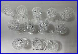 Waterford Crystal VTG Curraghmore 4.5 Inch Cordial Crystal Glasses Set Of Twelve