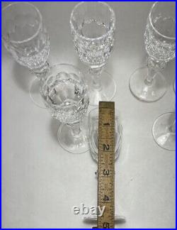 Waterford Crystal VTG Curraghmore 4.5 Inch Cordial Crystal Glasses Set Of Twelve