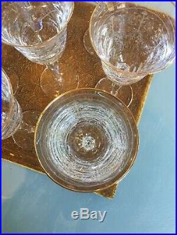 Waterford Crystal (Water/Wine) Glasses Charlemont (Set Of 7)