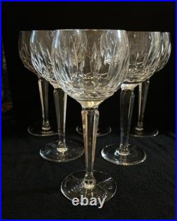 Waterford Crystal Water/Wine Goblet 7 1/2 Set Of 6 Vintage