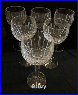 Waterford Crystal Water/Wine Goblet 7 1/2 Set Of 6 Vintage