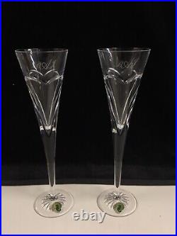 Waterford Crystal Waterford Wishes Love and Romance Flutes, Set of 2