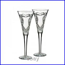 Waterford Crystal'Wedding' Toasting Flute Pair, Factory New in Box