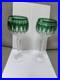 Waterford Crystal Wine Hocks 8 Clarendon Cut Emerald Green (2)