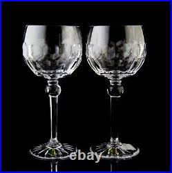 Waterford Curraghmore Balloon Wine Glasses Set of 2 Elegant Crystal Signed