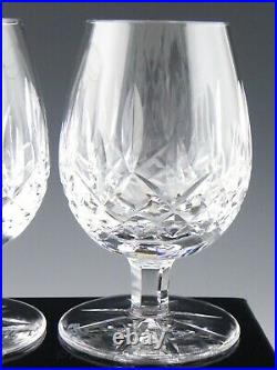 Waterford Cut Crystal LISMORE 4.5 SMALL BRANDY GLASSES SNIFTERS Set of 2 Mint