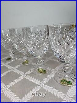 Waterford Donegal Claret Wine Glasses Set of 4 Vintage Crystal Stemware Mint