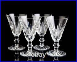 Waterford Eileen White Wine Glasses Set of 4 Elegant Vintage Crystal Signed