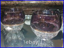 Waterford Elysian Amethyst Set Containing 2 GLASSES