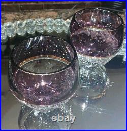 Waterford Elysian Amethyst Set Containing 2 GLASSES