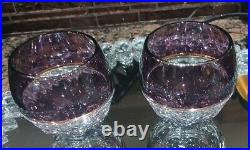 Waterford Elysian Amethyst Set Containing 2 GLASSES