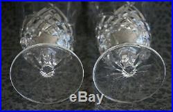 Waterford GOLDEN ARAGLIN Stemmed Iced Tea Glasses Gilt Rim Set of 2 + more