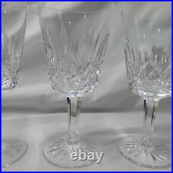 Waterford Ireland Crystal LISMORE 6-7/8 WINE WATER GOBLETS GLASSES Set of 4